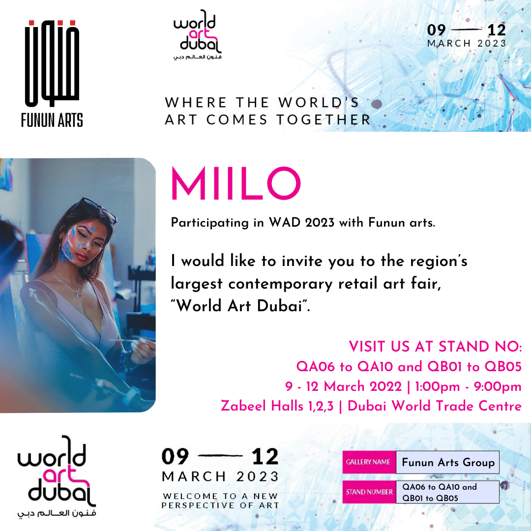 Miilo Day 186: You're invited to World Art Dubai!! – Miilo's Art